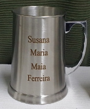Caneca de Aço Inoxidável Personalizada