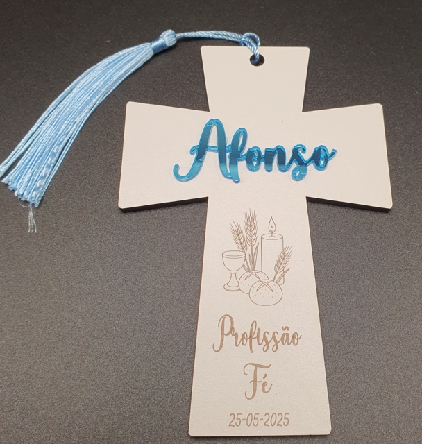 Cruz de Profissão de Fé Personalizada