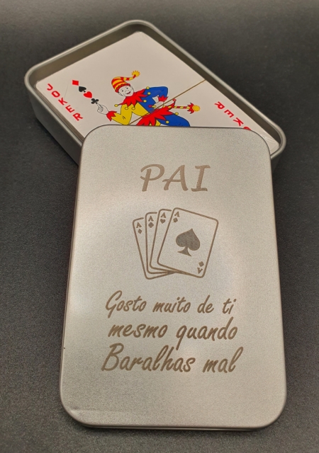 Baralho de Cartas com Caixa Personalizada