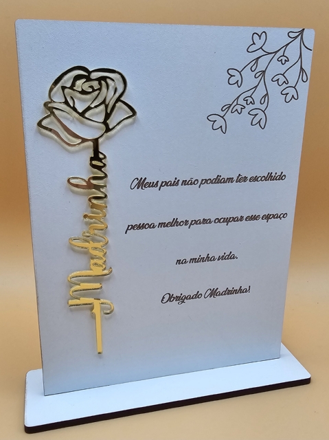 Placa de Homenagem Madrinha