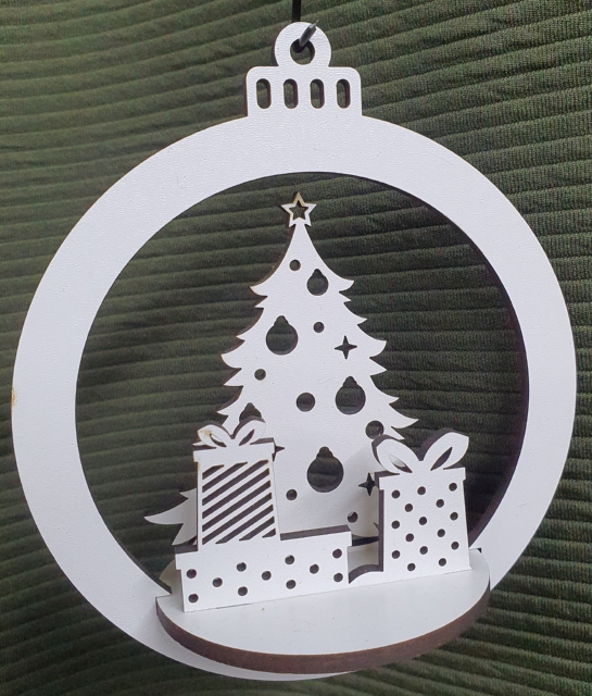 Enfeite de Natal em Madeira
