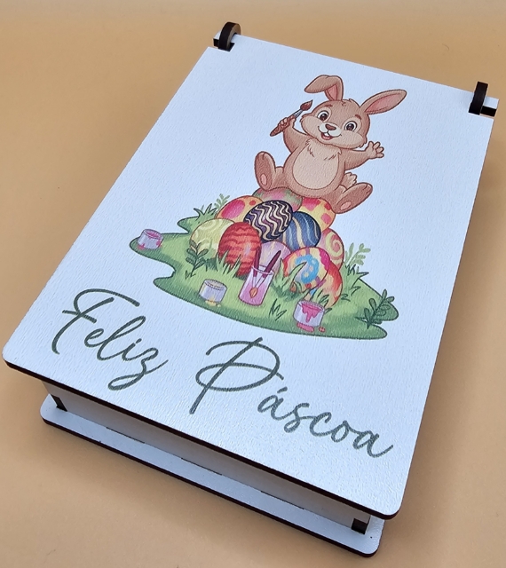 Caixa  decorativa de Páscoa