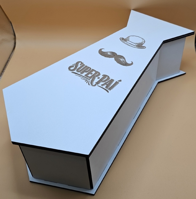 Caixa Presente Gravata 'Super Pai'