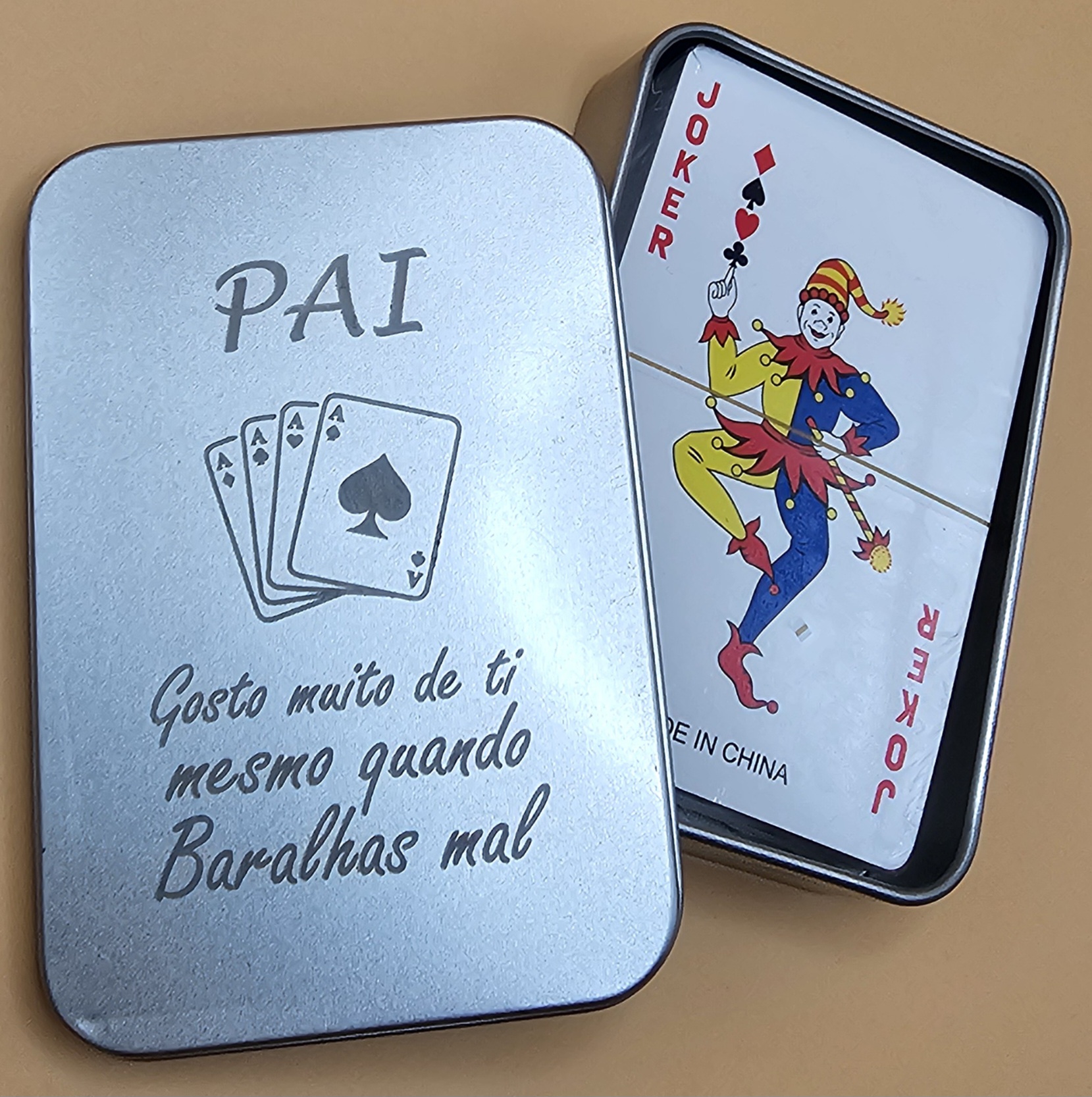 Baralho de Cartas para Pai