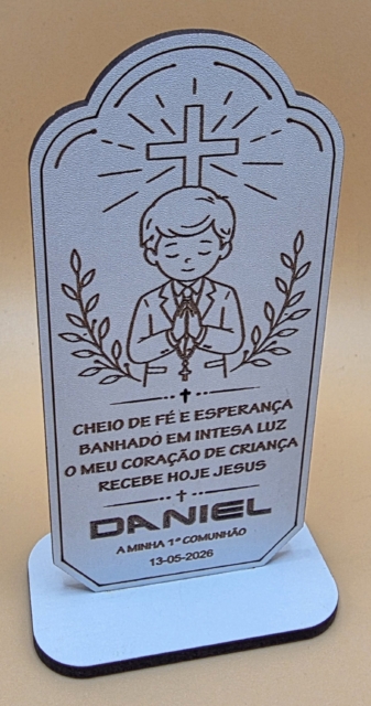 Placa Personalizada Primeira Comunhão