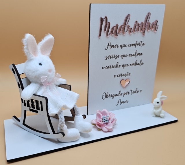 Presente para Madrinha com Coelhinho