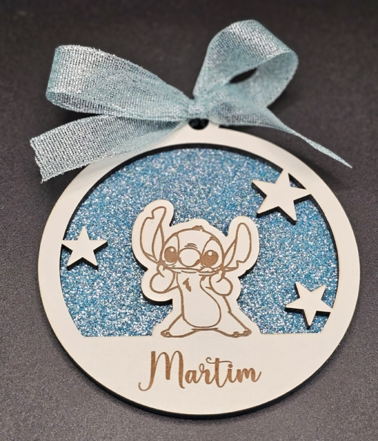 Bola personalizada do  Stitch com nome