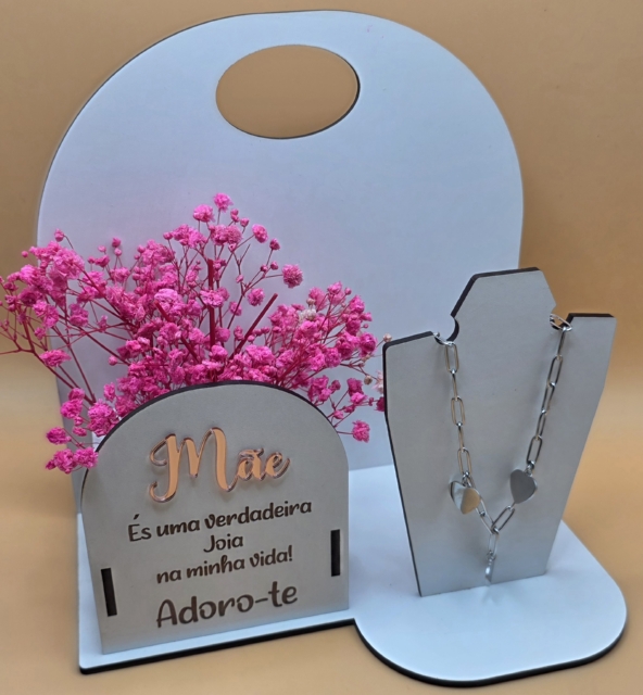 Porta-Jóias com Flores Secas