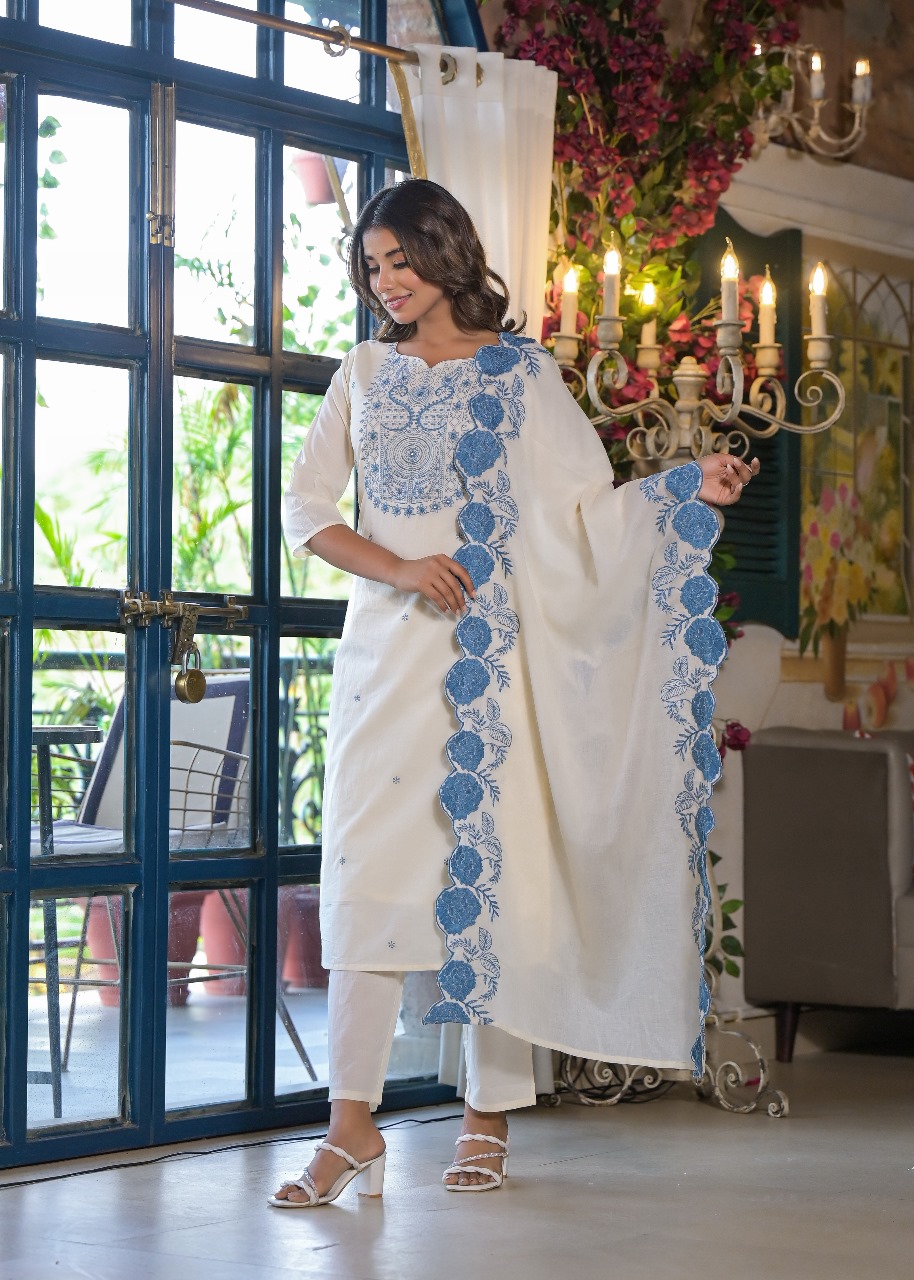 Elegant White Kurta Set