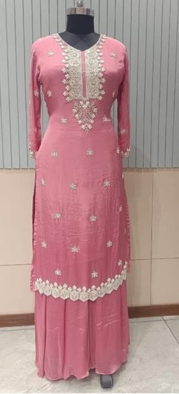 Chinon Dress - Hand Embroidered with Palazzo Pants