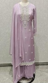 Chinon Dress - Hand Embroidered with Palazzo Pants