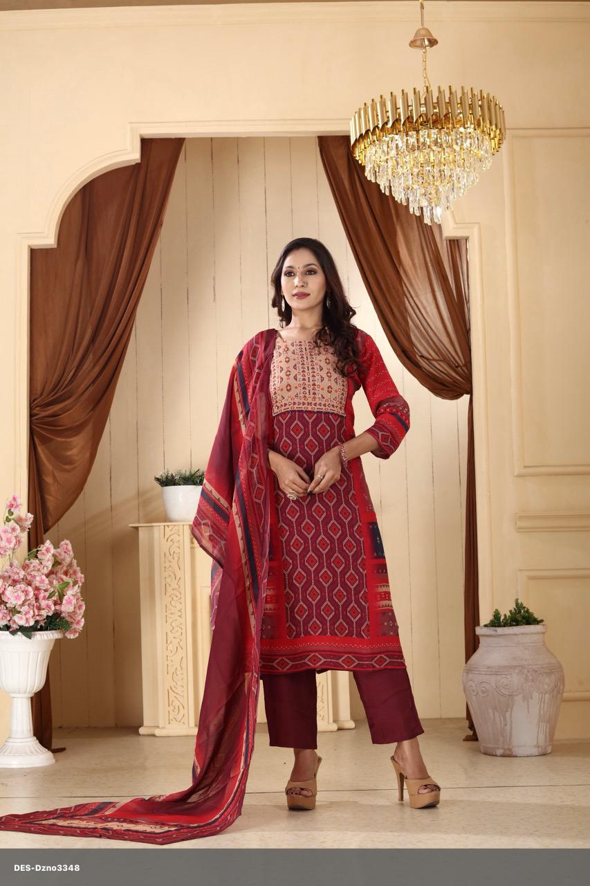 Muslin Silk Salwar Kameez