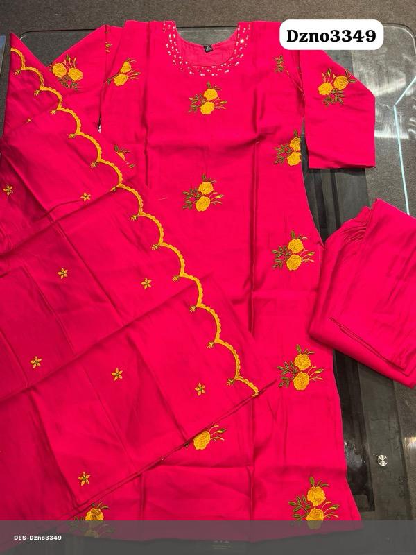 Traditional Roman Silk Pink Dress