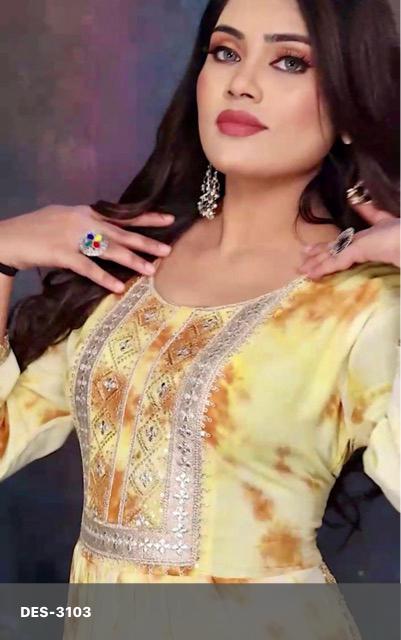 Elegant Tie-Dye Salwar Kameez