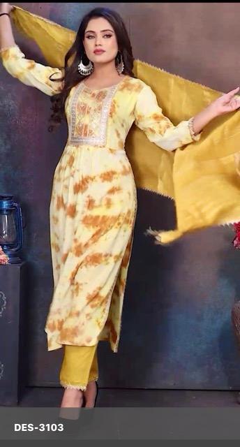 Elegant Tie-Dye Salwar Kameez