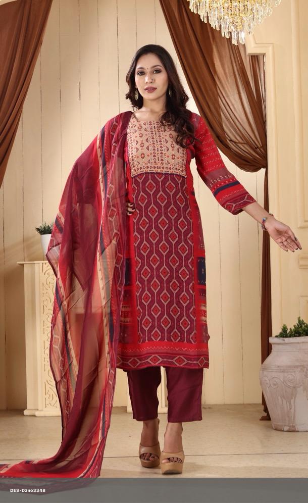 Muslin Silk Salwar Kameez