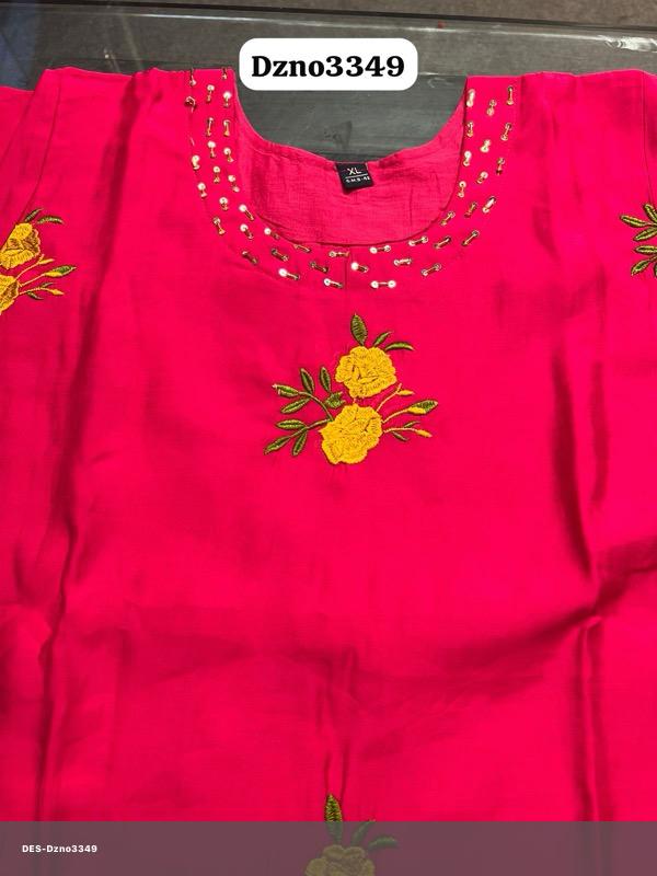 Traditional Roman Silk Pink Dress