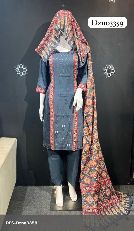 Traditional Muslin Silk Women's Outfit