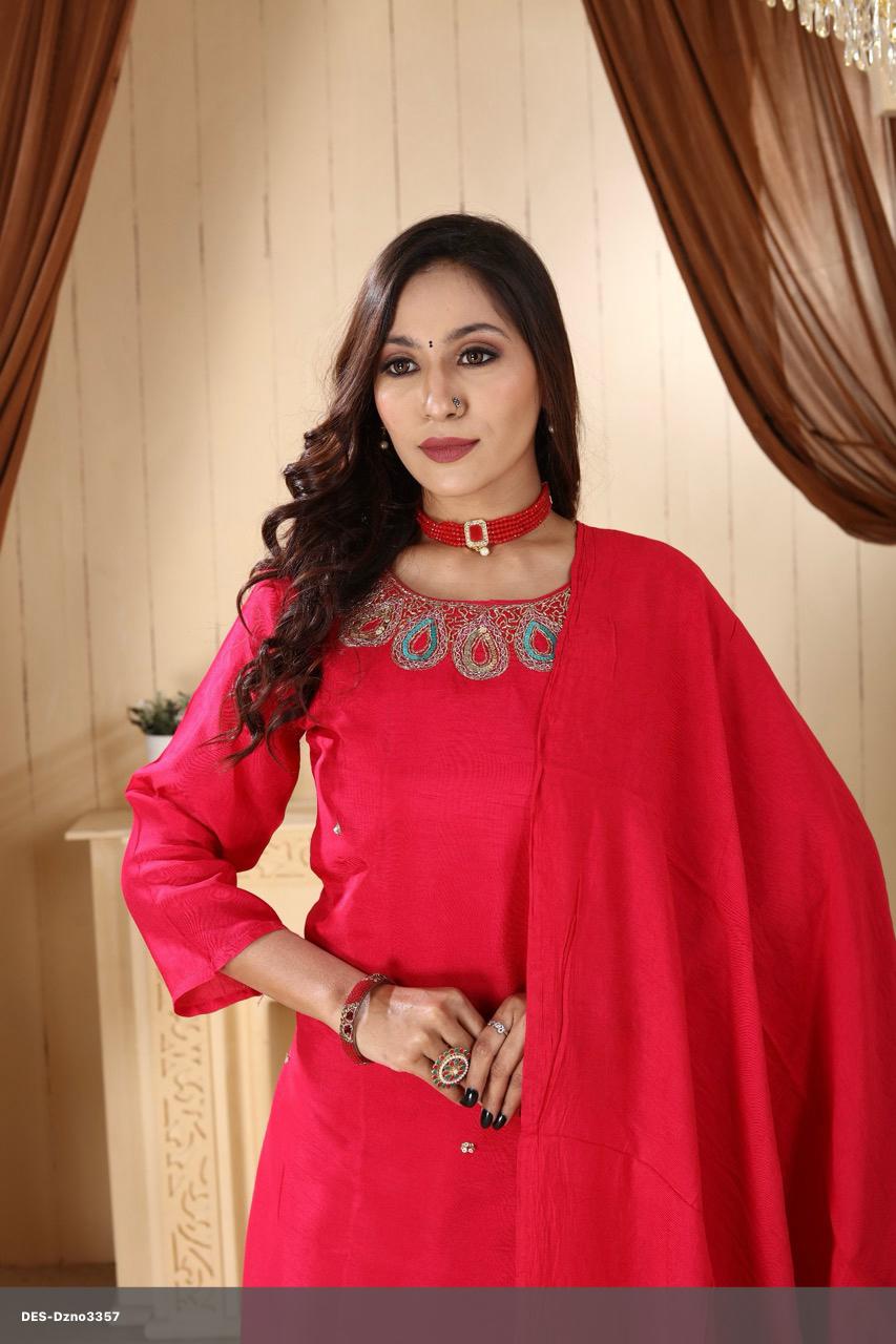 Elegant Dola Silk Salwar Kameez