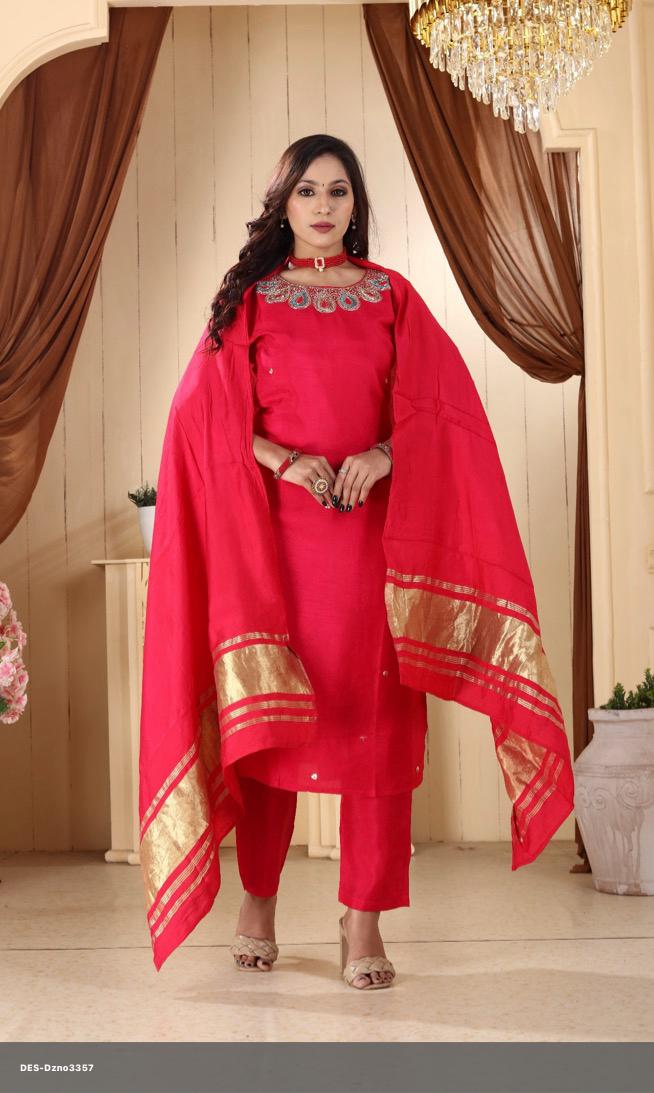 Elegant Dola Silk Salwar Kameez