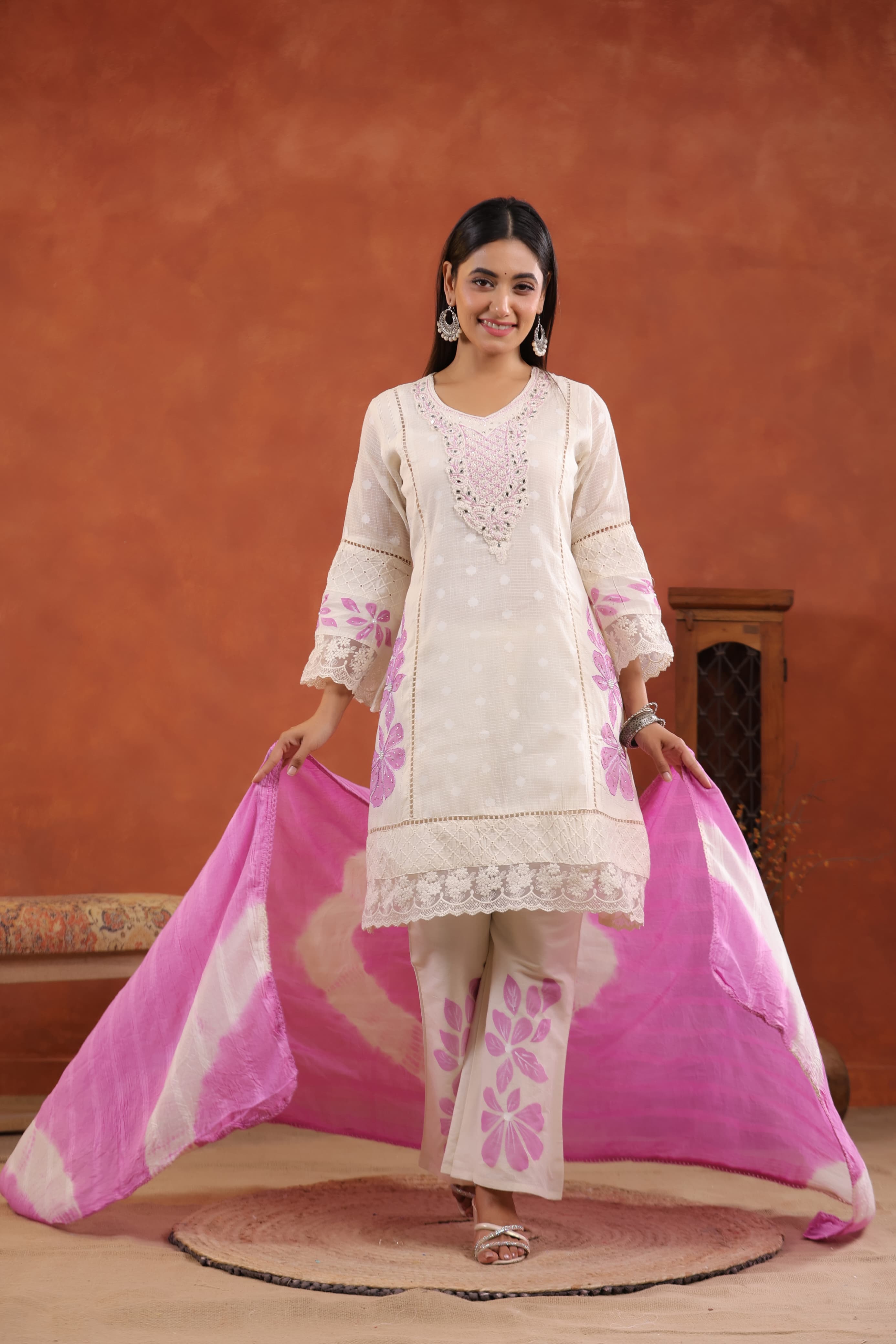 Elegant Embroidered Kurta Set