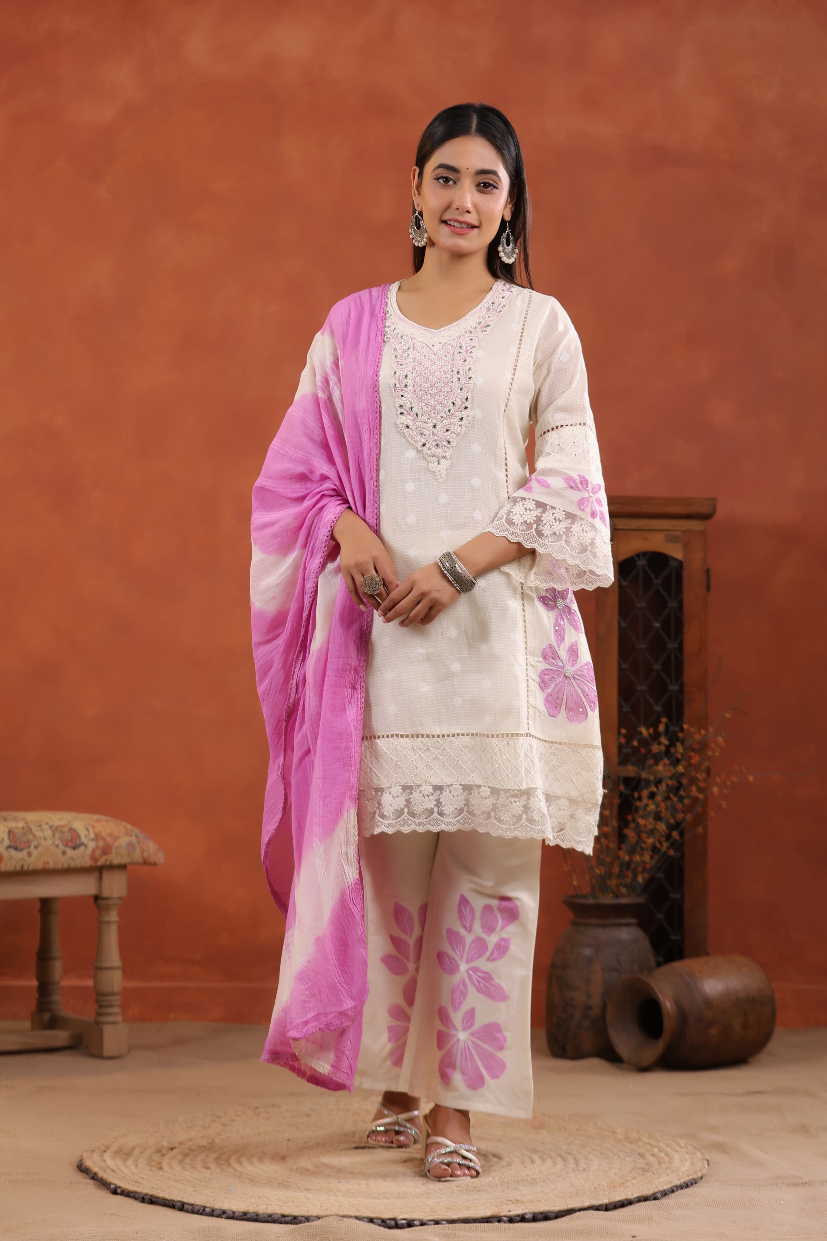 Elegant Embroidered Kurta Set
