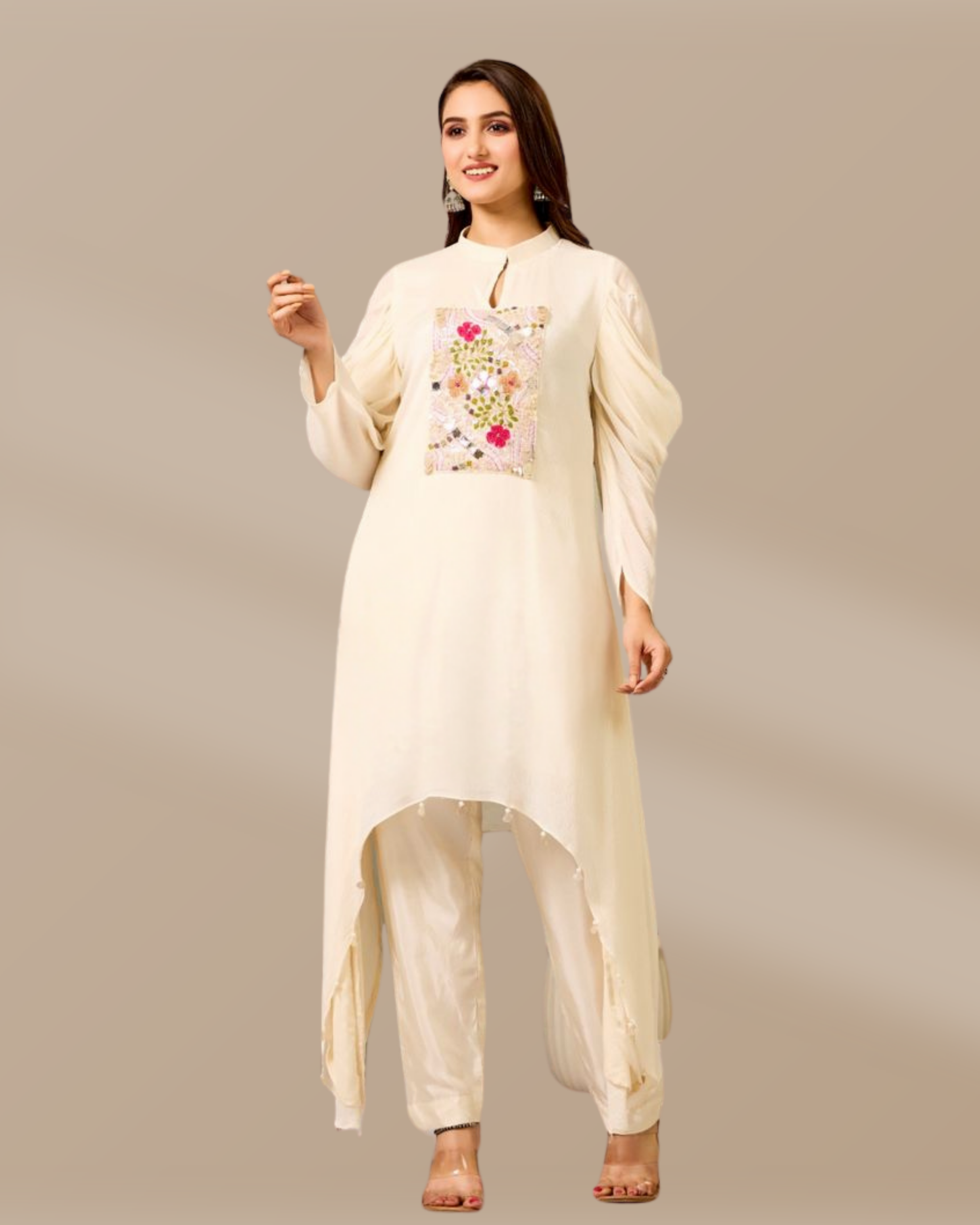 Indo-Western Chinon Cord Set