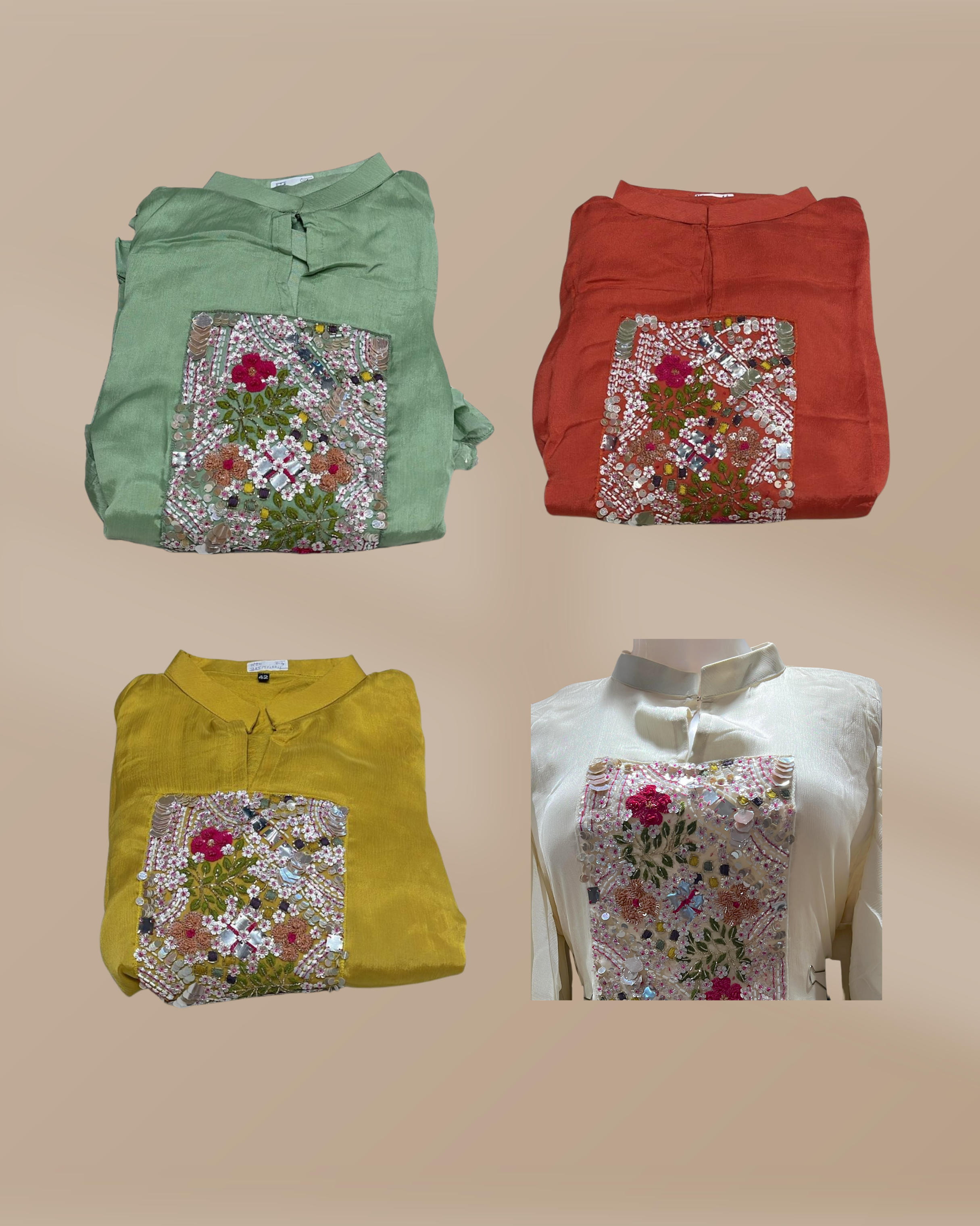 Indo-Western Chinon Cord Set