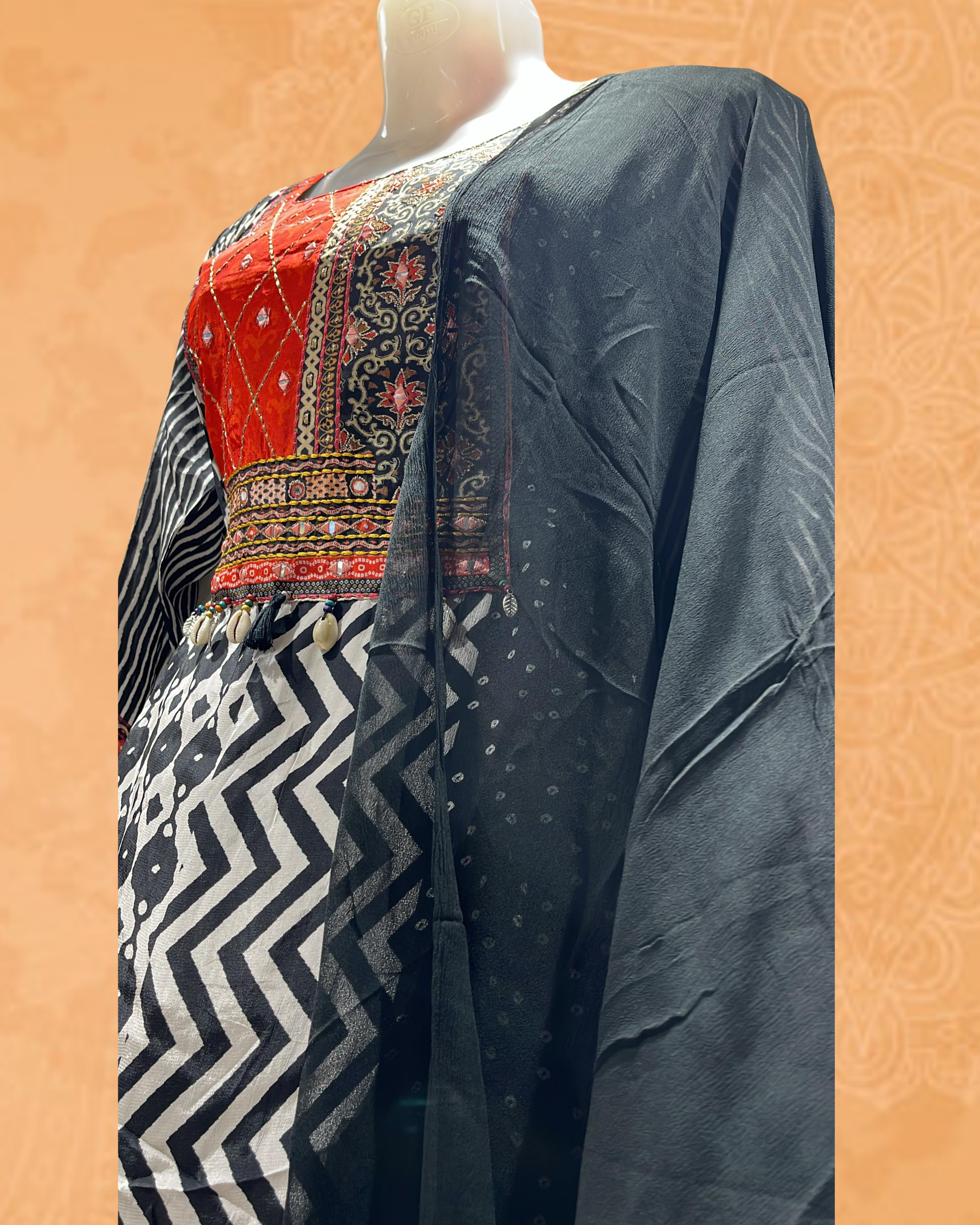 Beautiful Crepe Silk Ethnic Suit