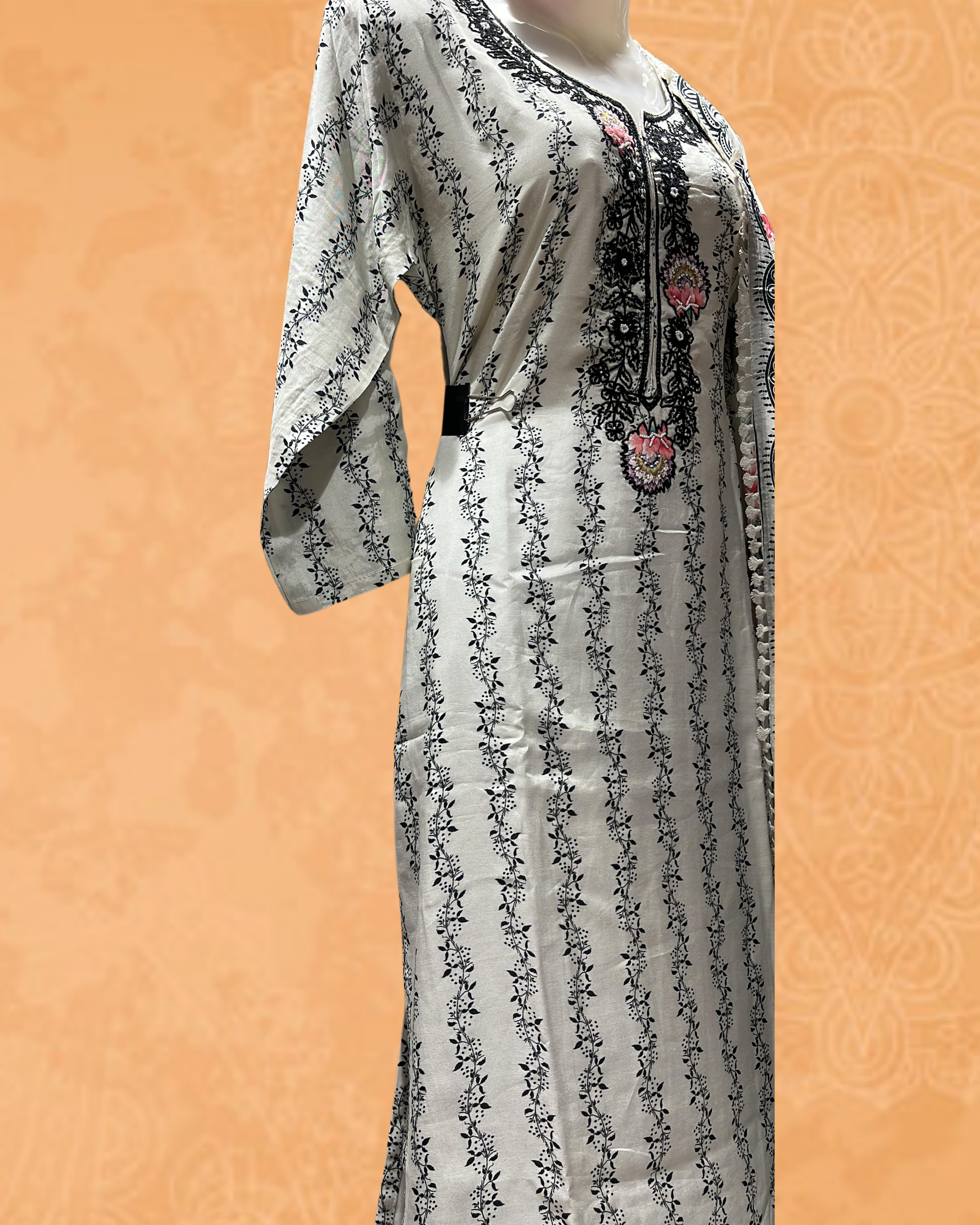 Traditional Embroidered Kurta Set