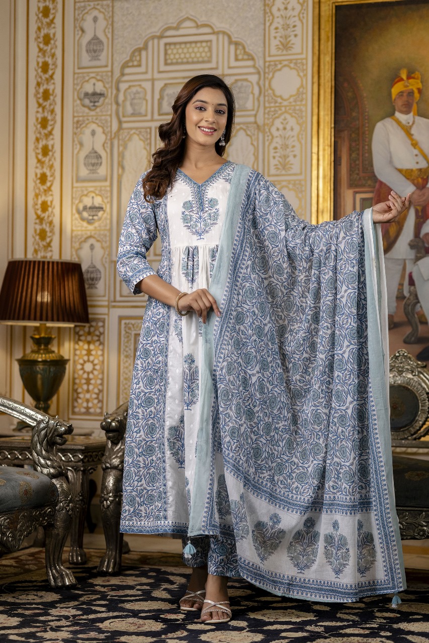 Printed Anarkali Suit