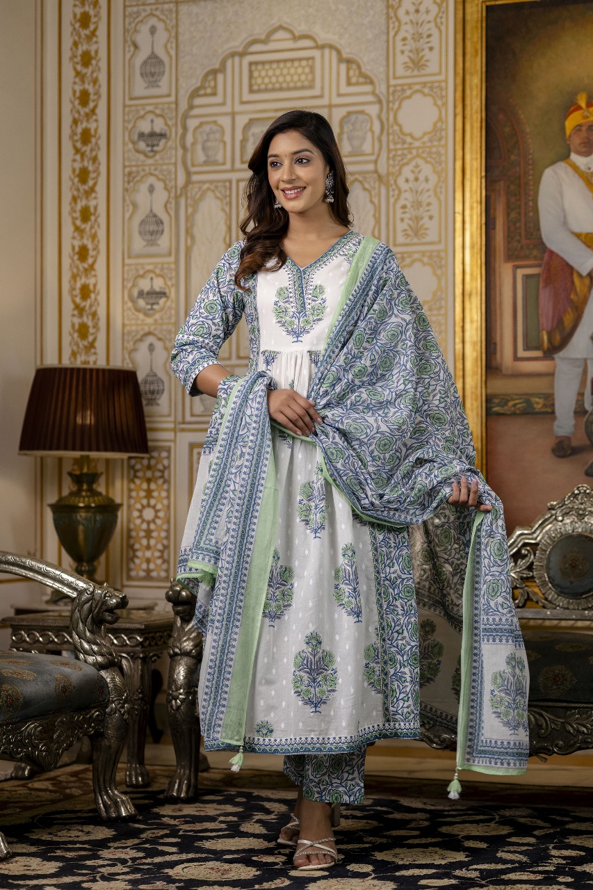 Printed Anarkali Suit