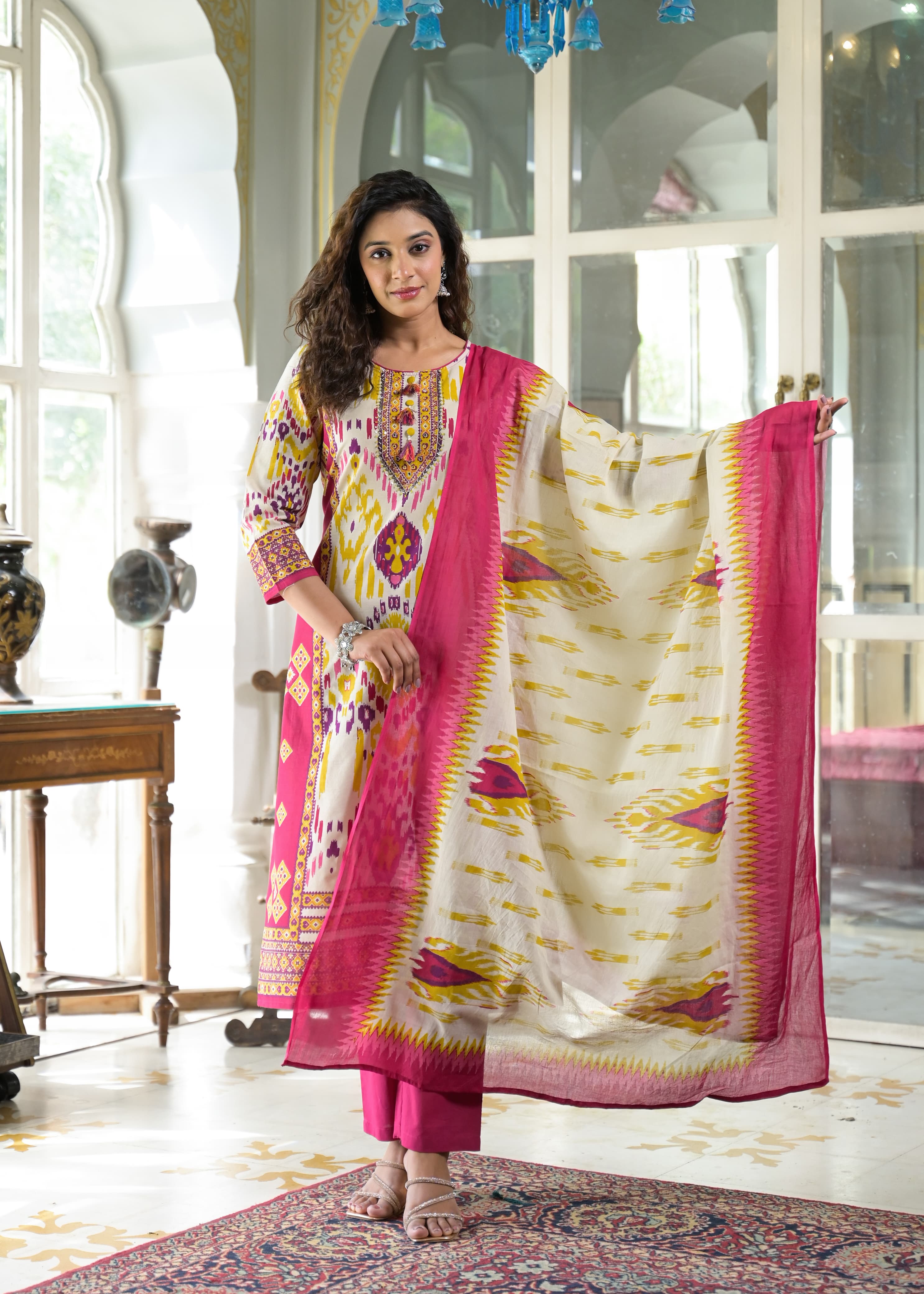 Cotton Patola Print Ethnic Wear