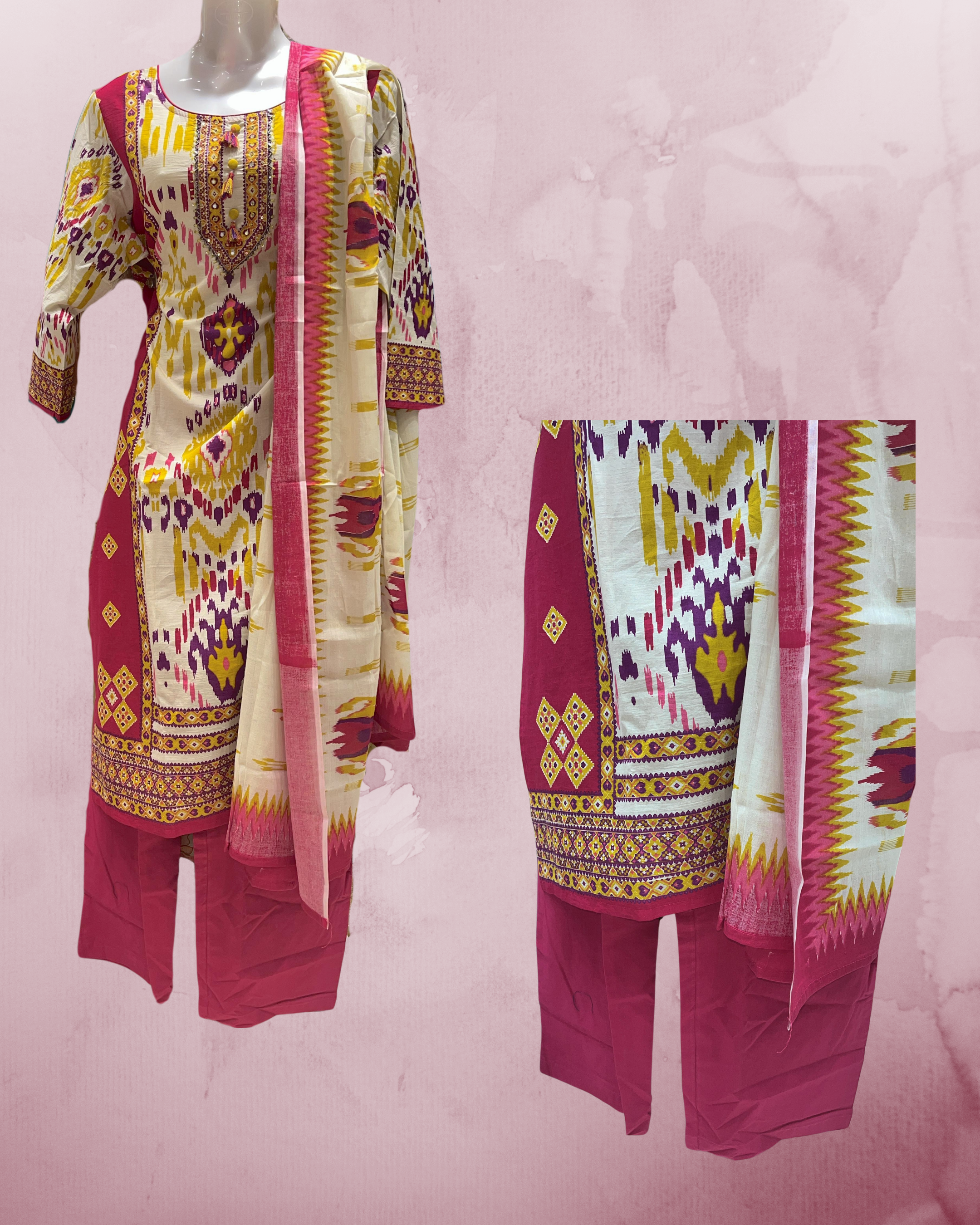 Cotton Patola Print Ethnic Wear