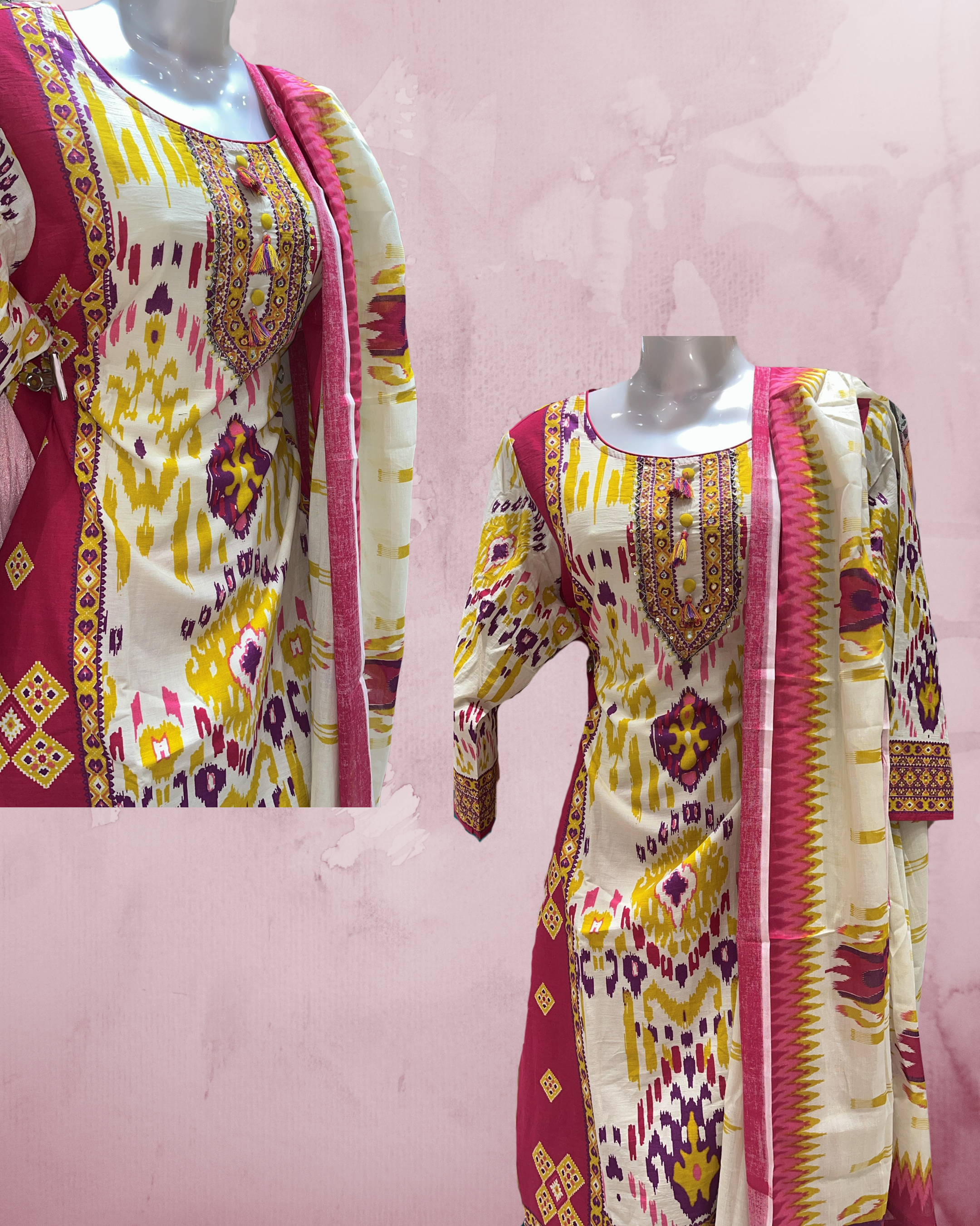 Cotton Patola Print Ethnic Wear