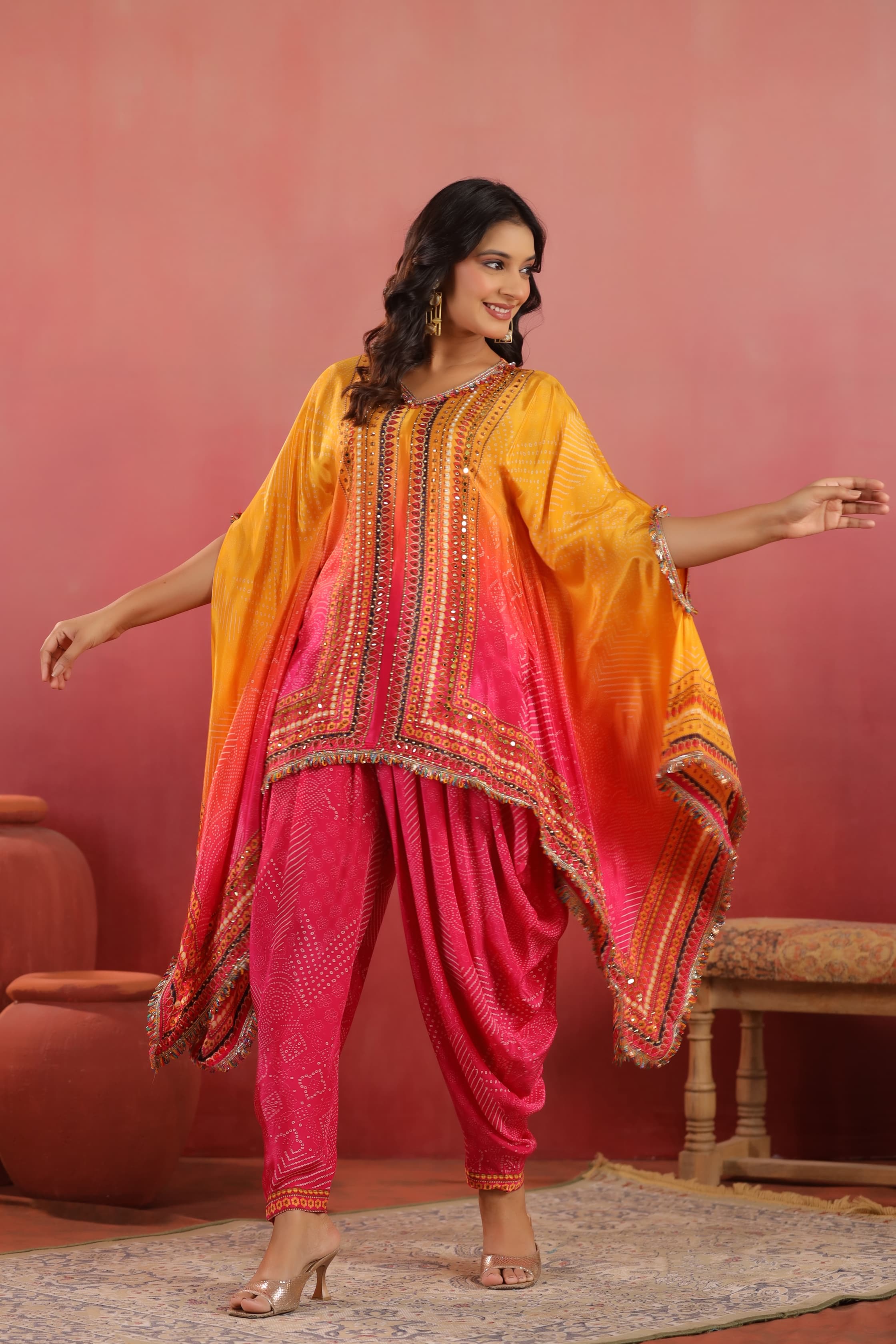 Kafthan with Dhoti Pants