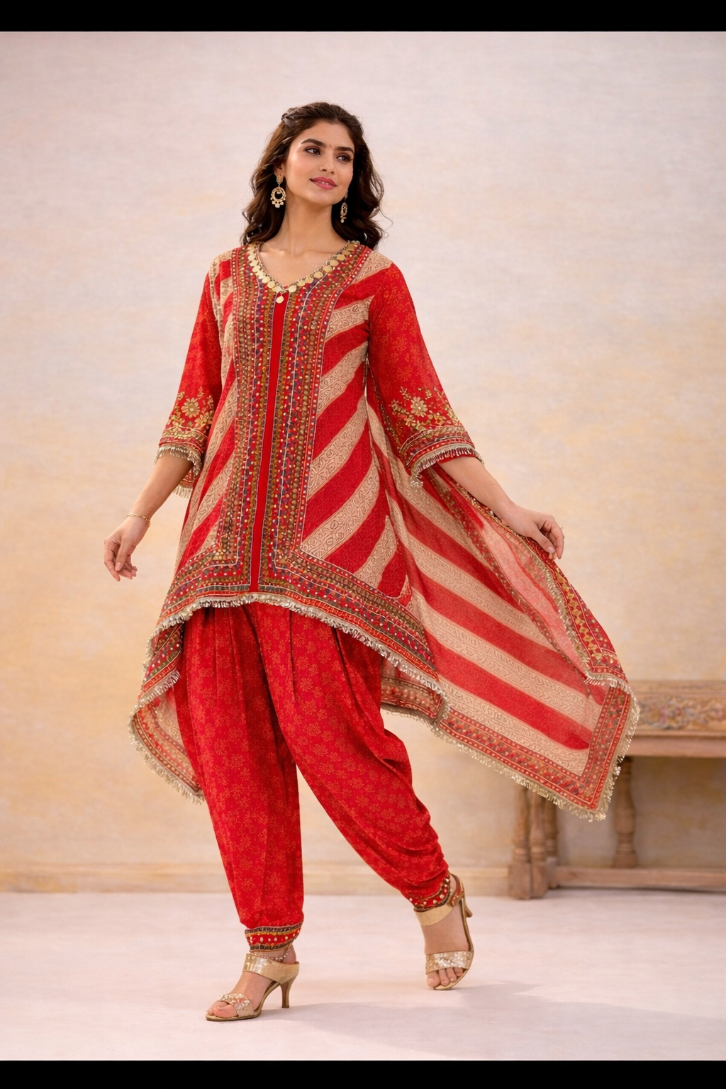 Trending Kaftan Dhoti set