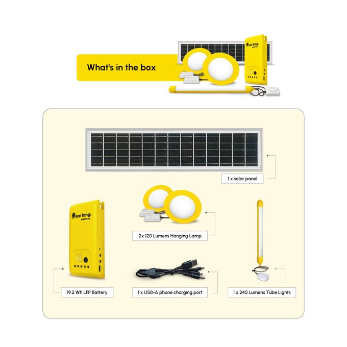 SunKing HomePlus Solar Home Light System