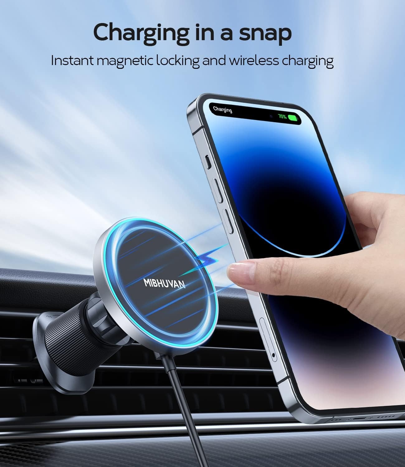 Soporte De Celular Con Cargador Para Auto