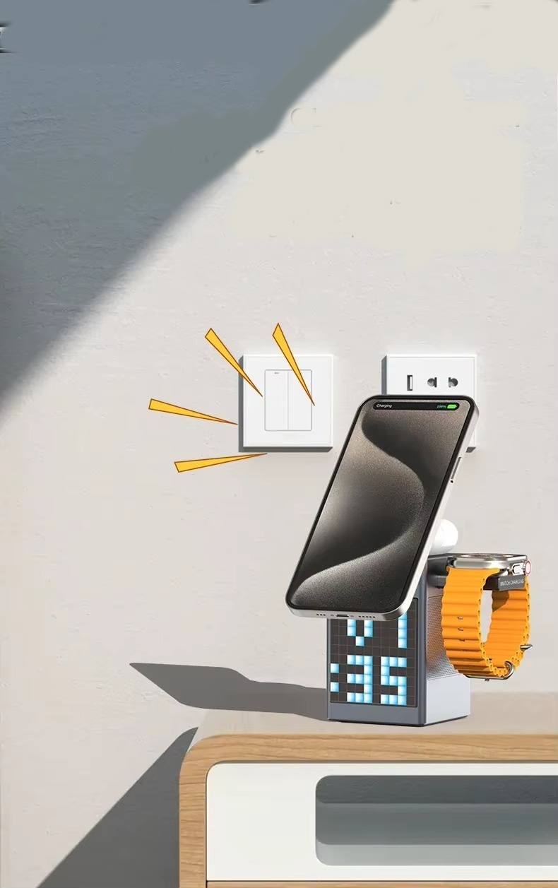  🔋 Station de Charge 6-en-1 avec Haut-Parleur Bluetooth