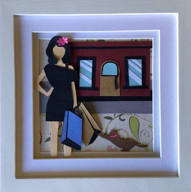 Ladies Day Out - Layered Paper Original Art Set