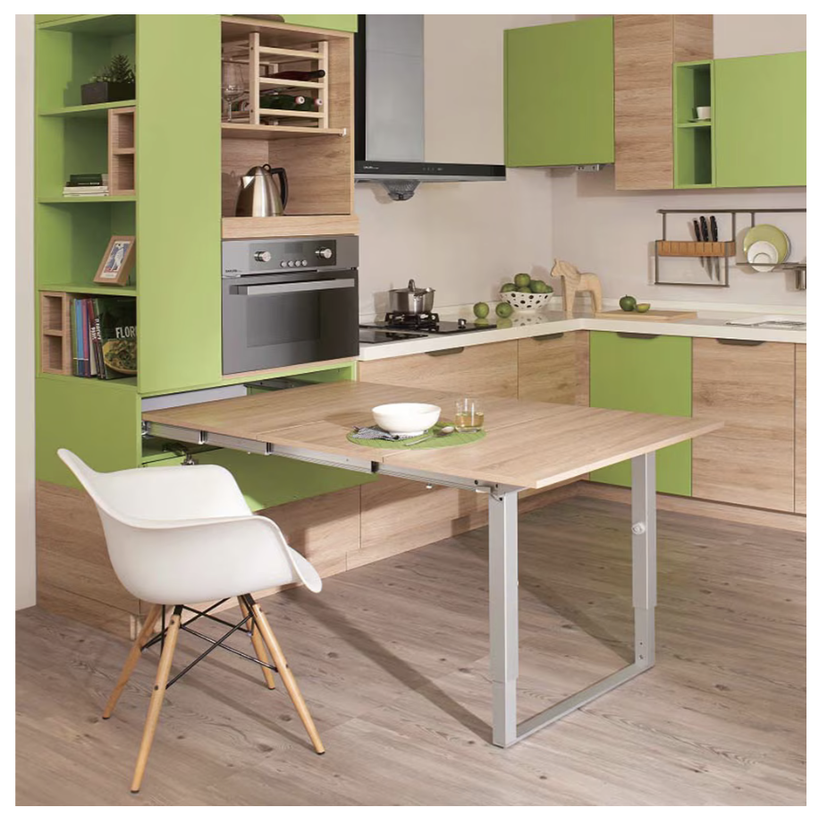 Guias telescopicas para mesa oculta con doble pata 540mm