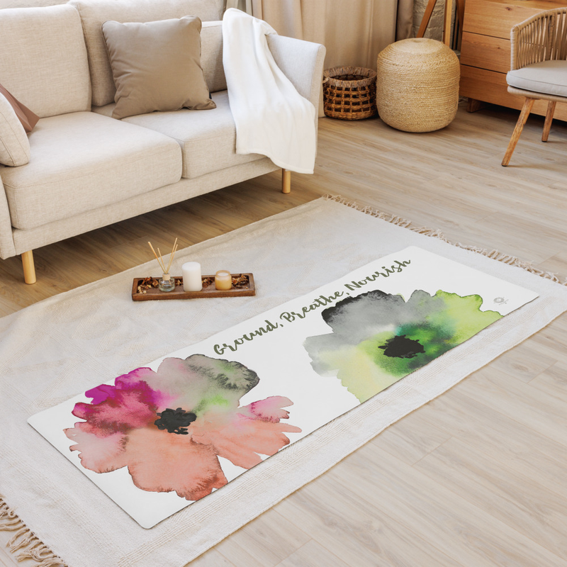 Ground, Breathe, Nourish Yoga mat