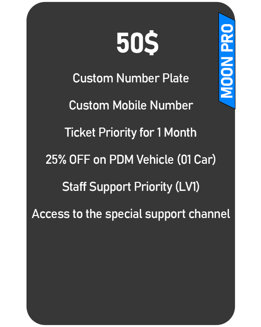 MOON PRO SPONSORSHIP