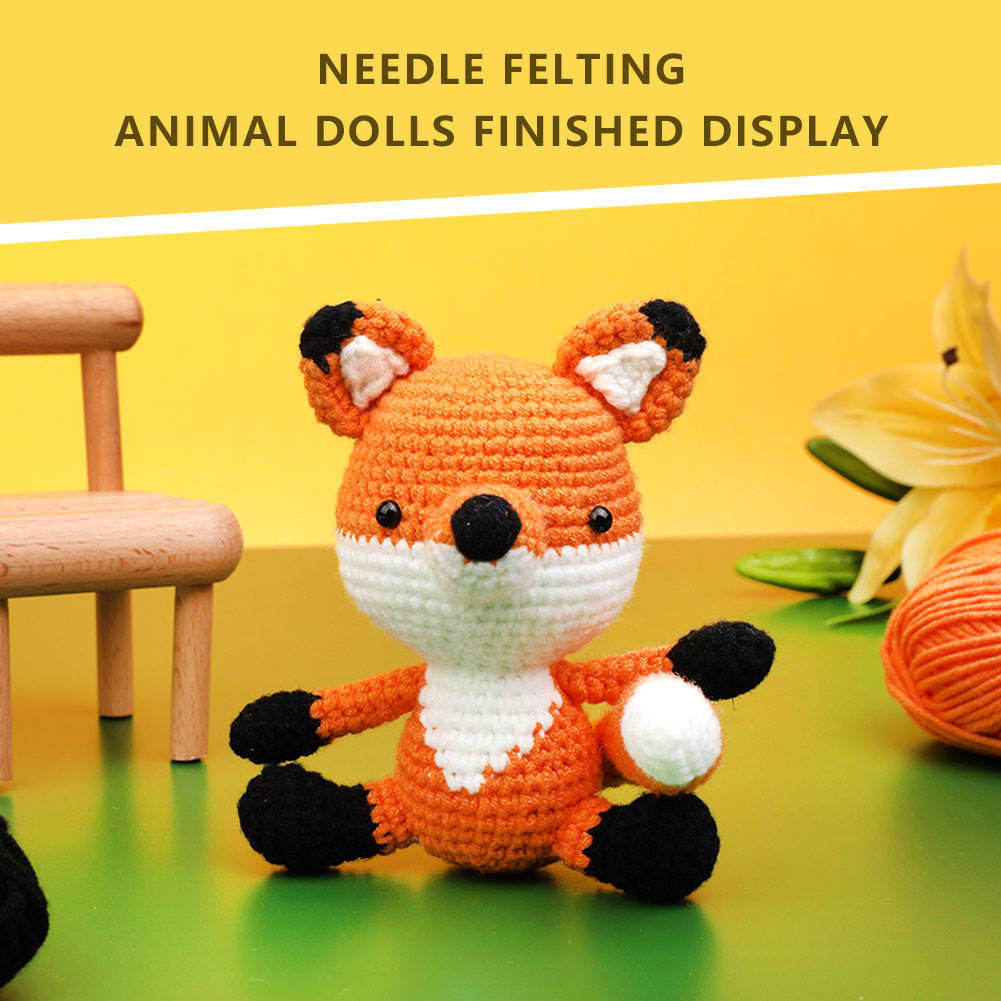 DIY Needle Felted Fox Doll
