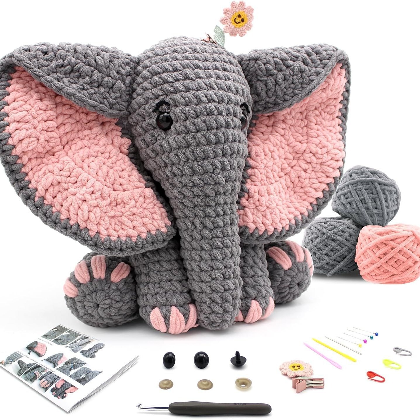 MYO Crochet Elephant Kit