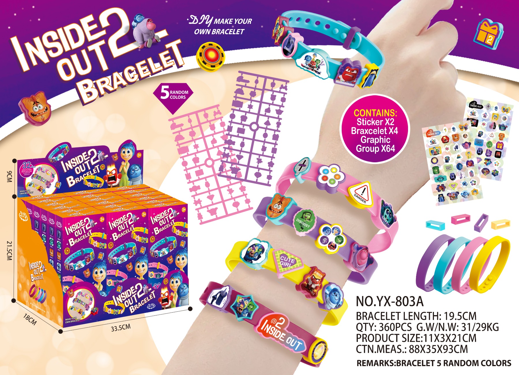 Inside Out 2 Bracelet Kit