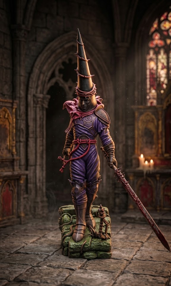 Figura Caballero Penitente, Blasphemous de 40Cm