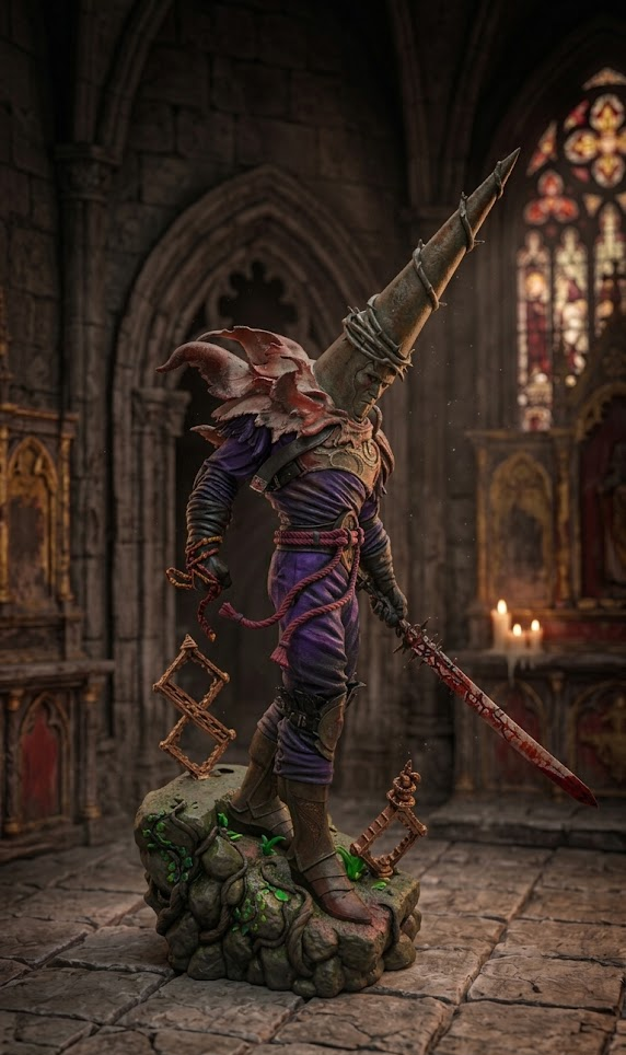 Figura Caballero Penitente, Blasphemous de 40Cm