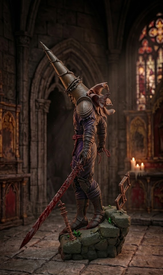 Figura Caballero Penitente, Blasphemous de 40Cm
